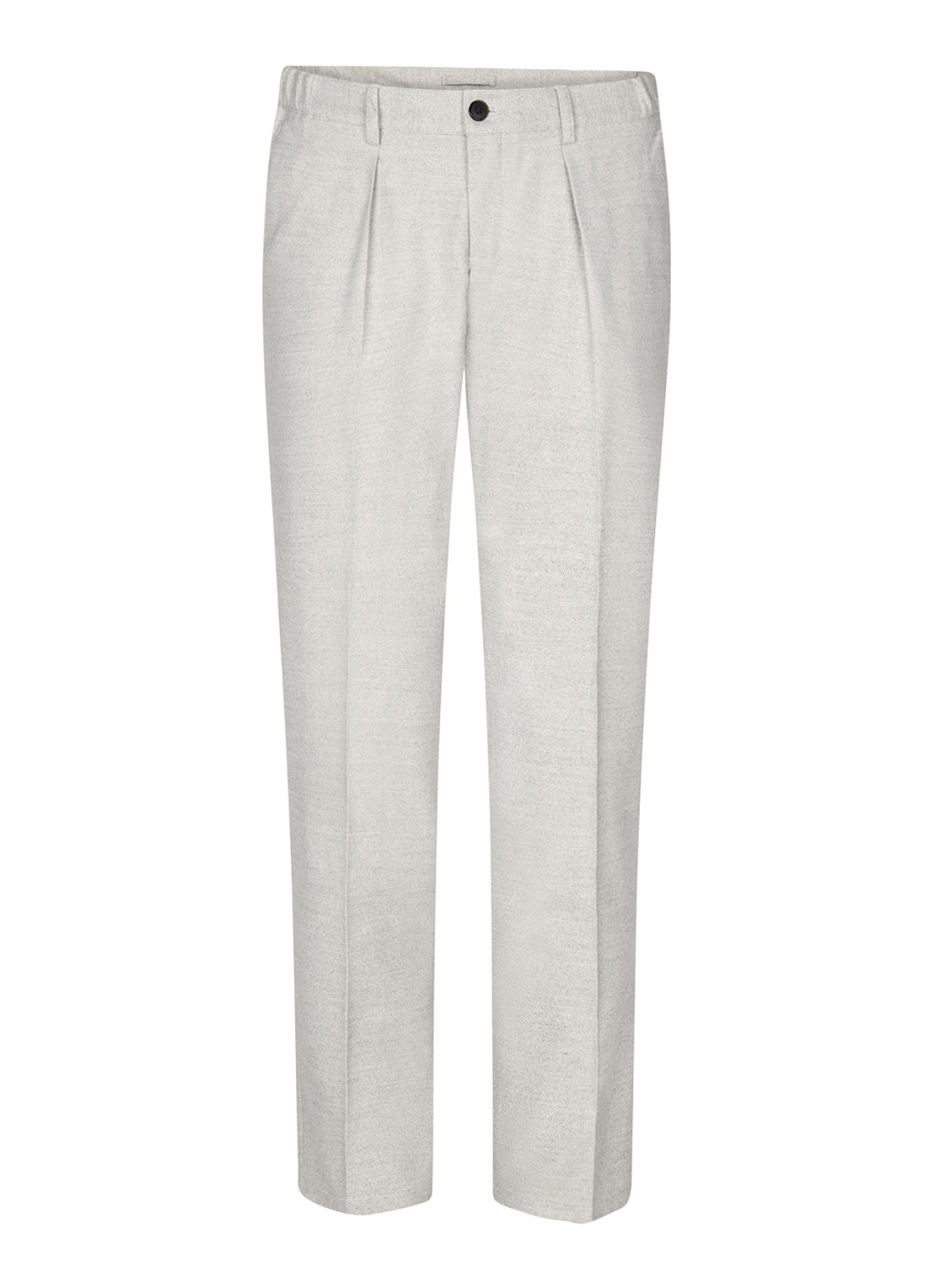 Profuomo Slim fit pantalon met steekzakken - voorkant 5 grijsmele