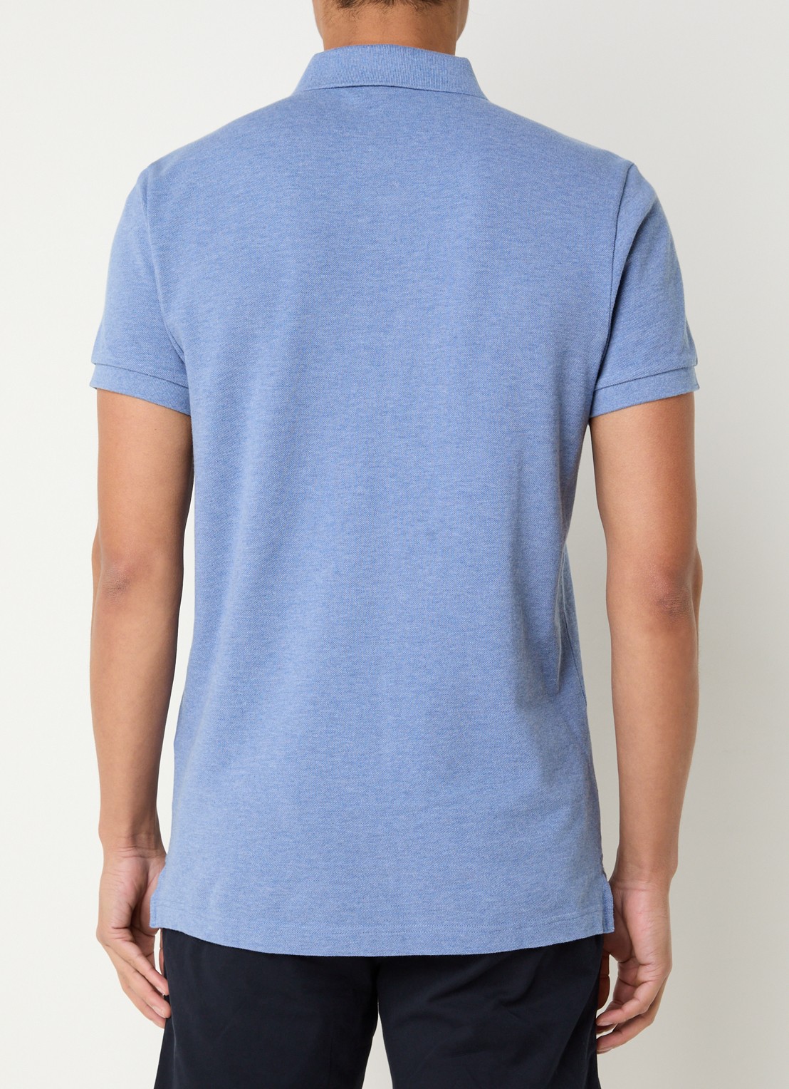 Profuomo Slim fit polo  - achterkant 2 blauw