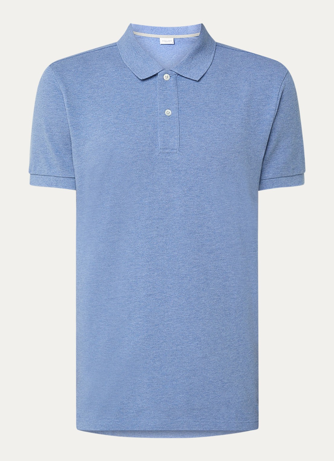 Profuomo Slim fit polo  - voorkant 3 blauw
