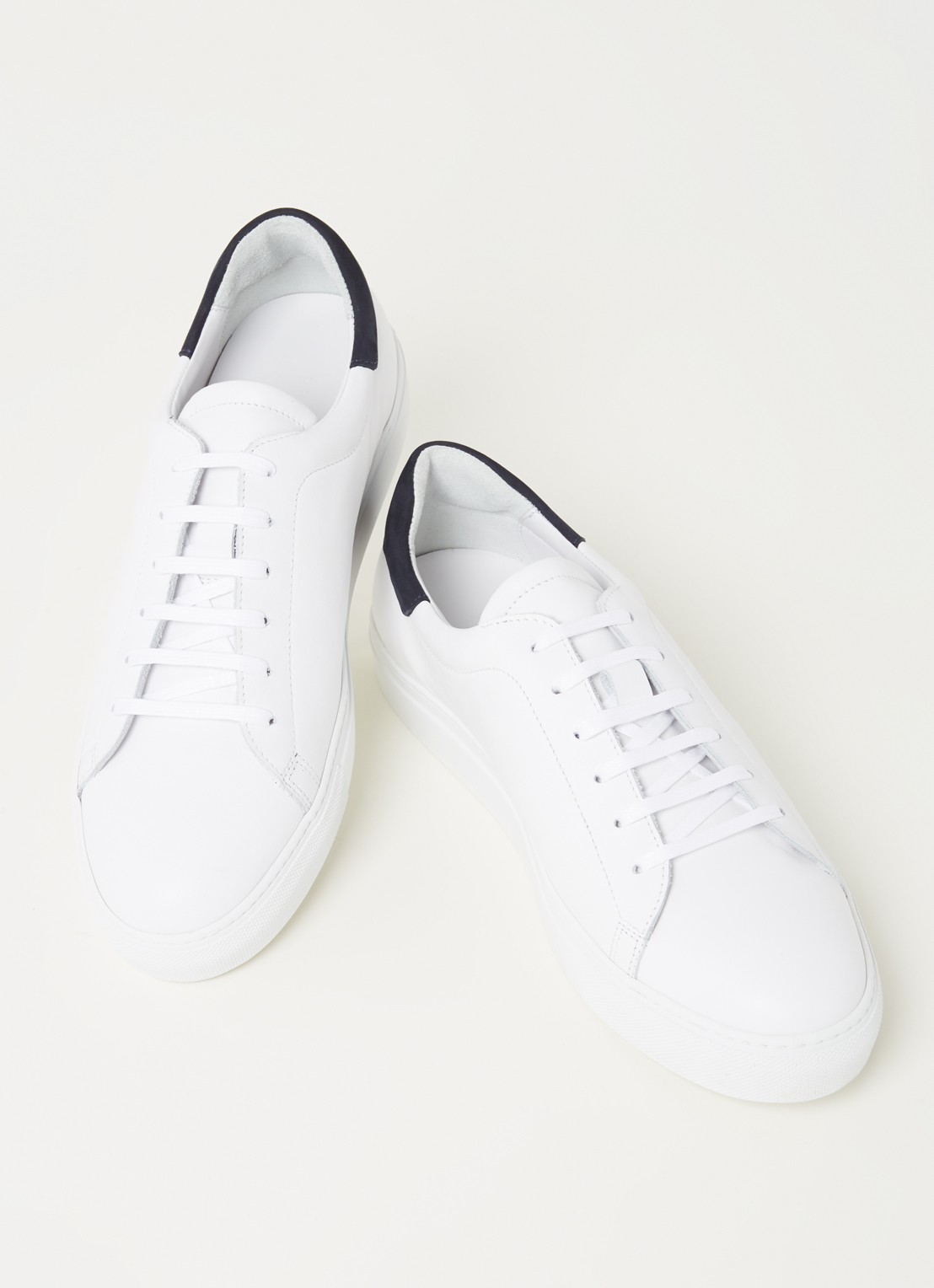 Profuomo Sneaker met suède detail - detail 2 wit