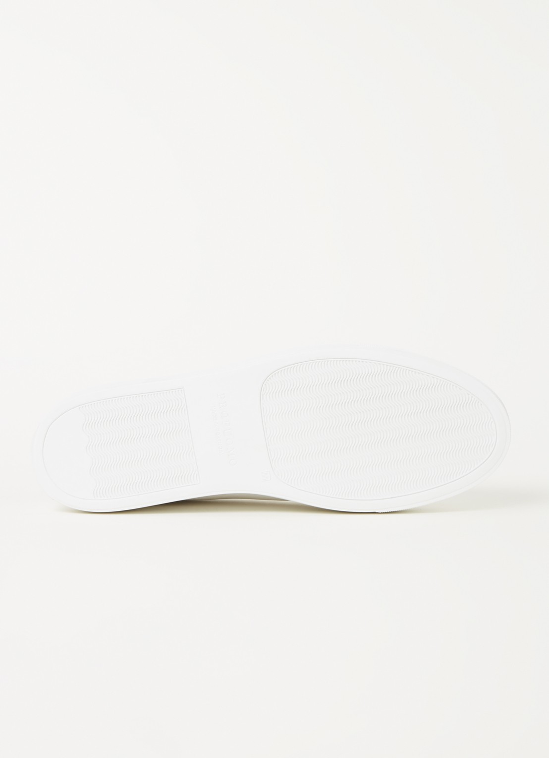 Profuomo Sneaker met suède detail - detail 4 wit