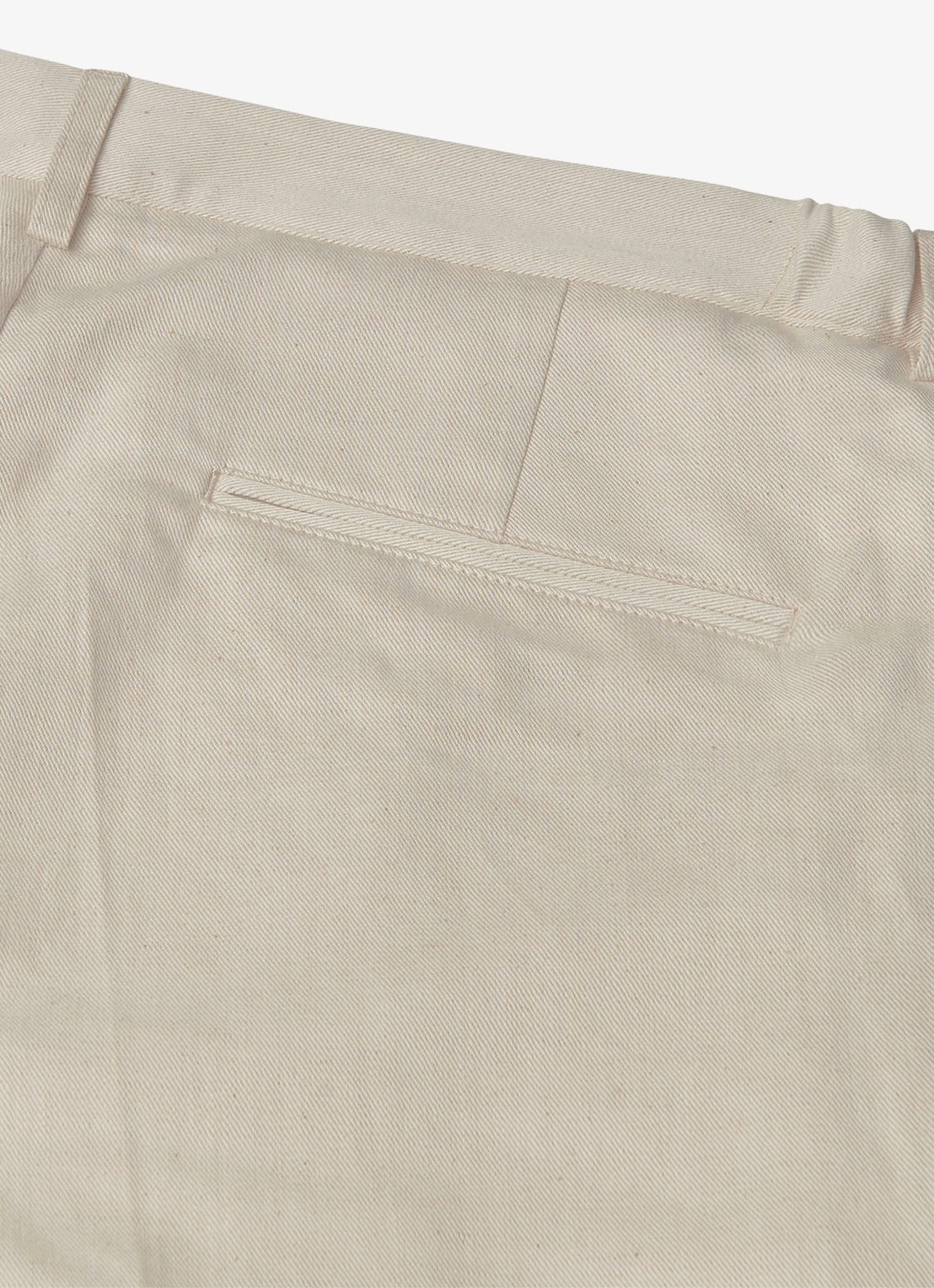 Profuomo Straight fit chino in linnenblend - detail 5 zand