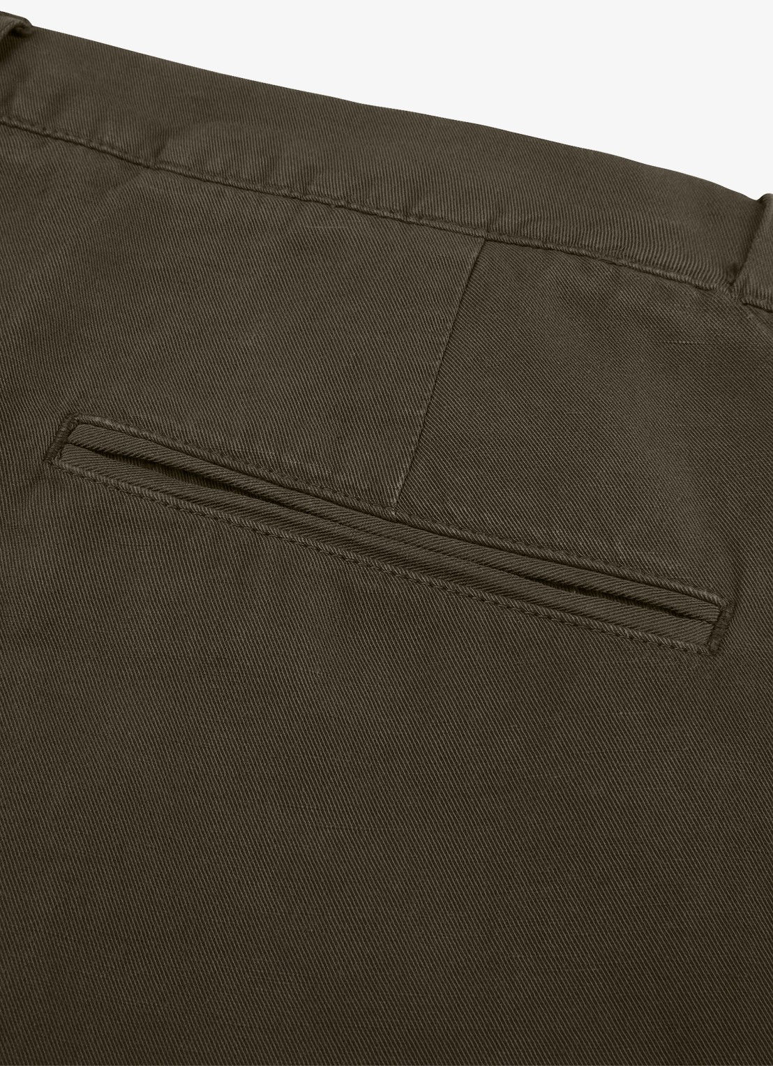 Profuomo Straight fit chino katoen linen blend - detail 3 groen