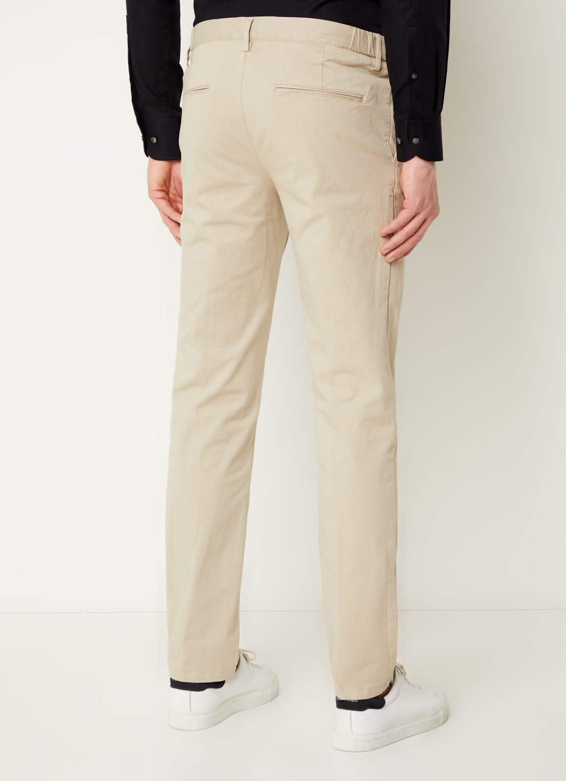 Profuomo Straight fit chino met steekzakken - achterkant 5 beige