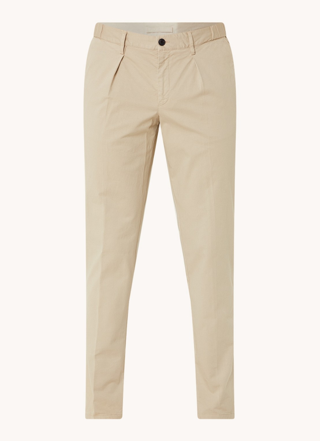 Profuomo Straight fit chino met steekzakken - voorkant 3 beige