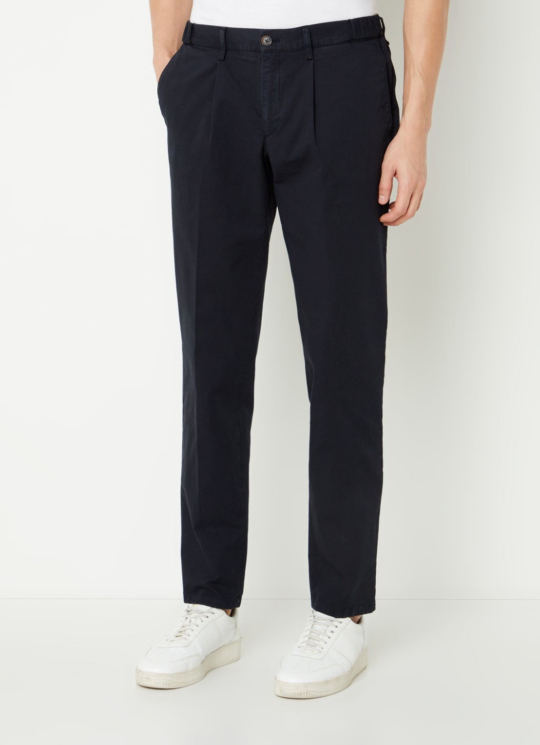Profuomo Straight fit chino met steekzakken - detail 4 zwart