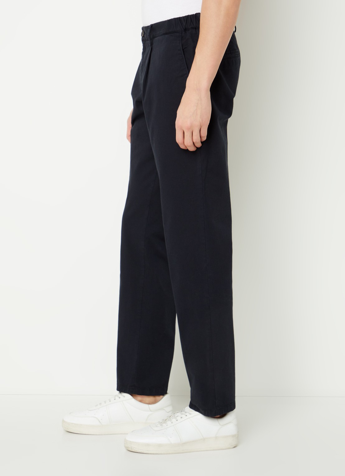 Profuomo Straight fit chino met steekzakken - detail 5 zwart