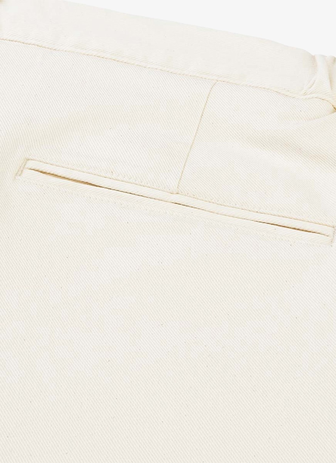 Profuomo Straight fit chino met steekzakken - detail 4 gebroken wit