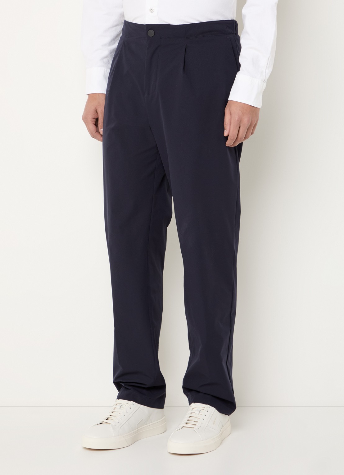 Profuomo Straight fit chino met steekzakken - detail 2 donkerblauw