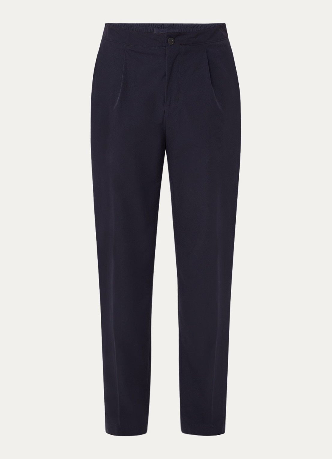 Profuomo Straight fit chino met steekzakken - voorkant 4 donkerblauw