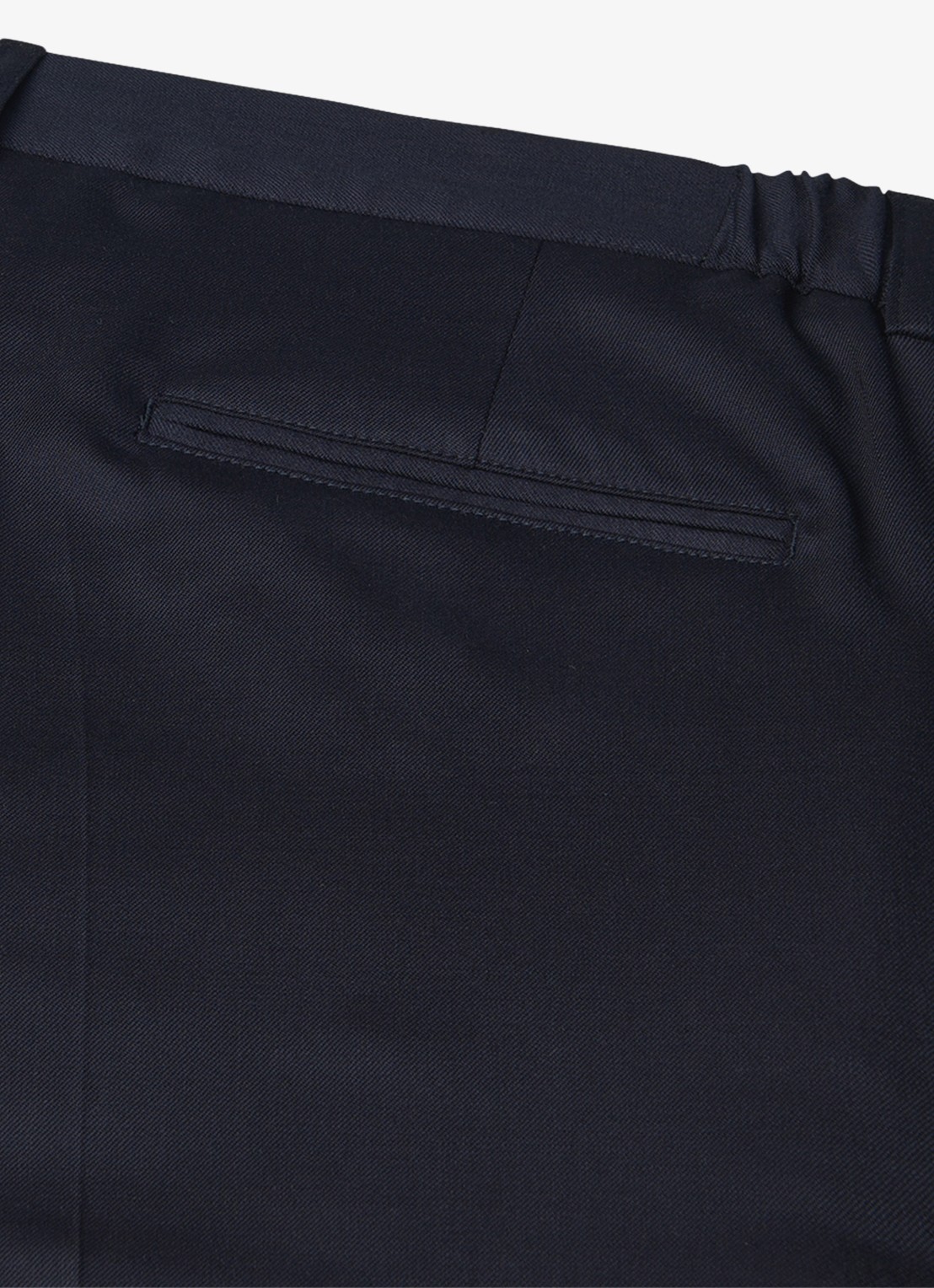 Profuomo Straight fit chino van wol - detail 5 donkerblauw
