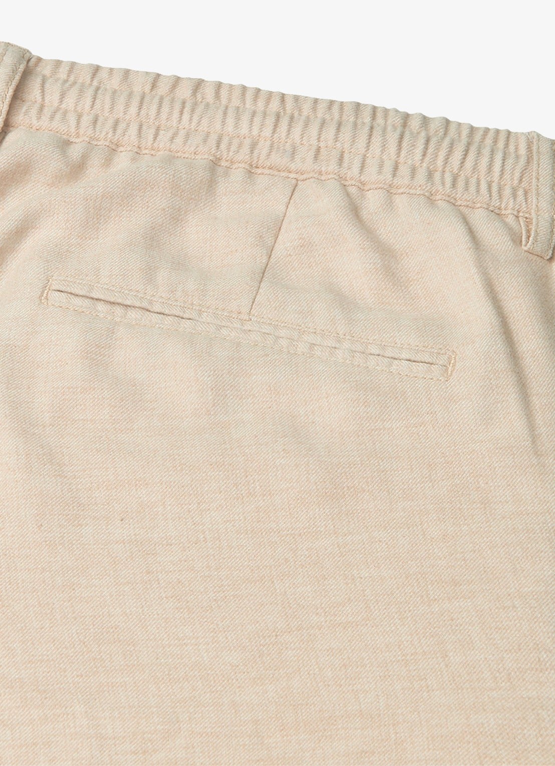 Profuomo Straight fit korte broek in linnenblend - detail 5 zand