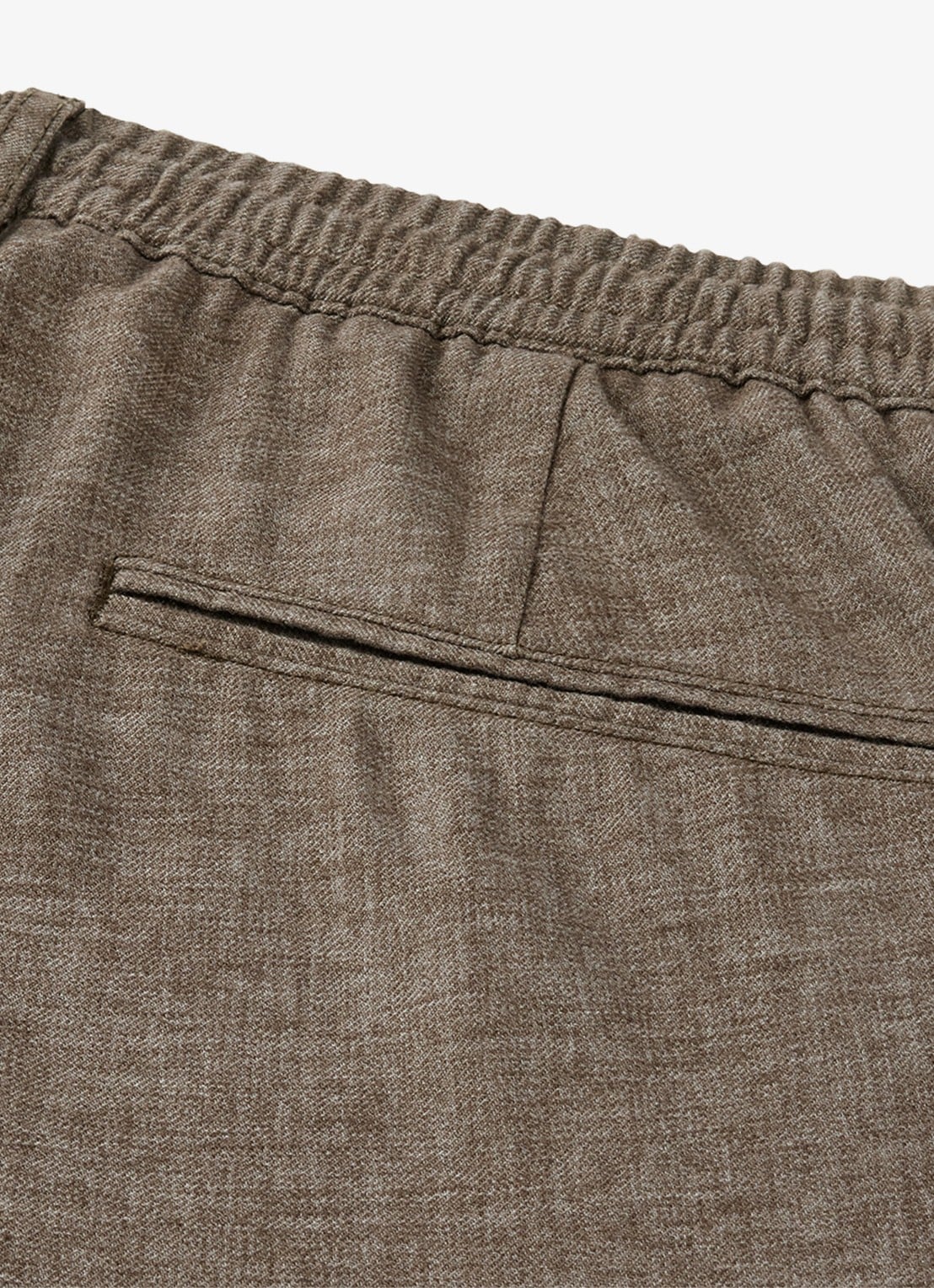 Profuomo Straight fit korte broek in linnenblend - detail 5 bruin