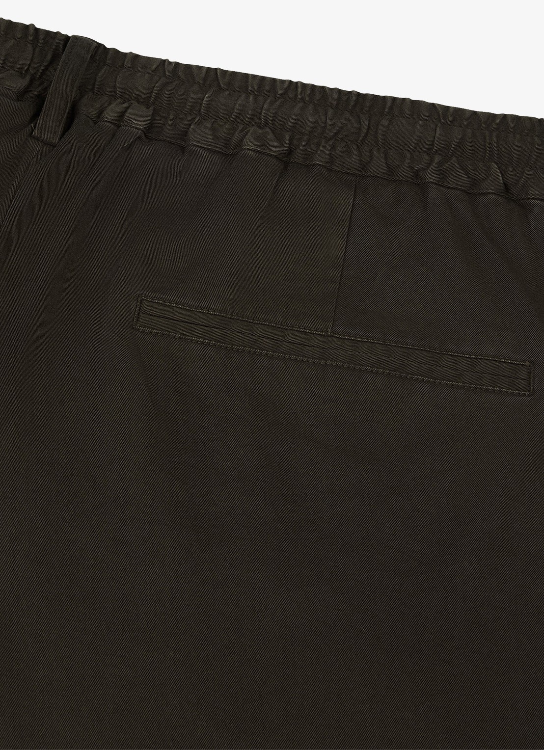 Profuomo Straight fit short met stretch - detail 6 donkerbruin