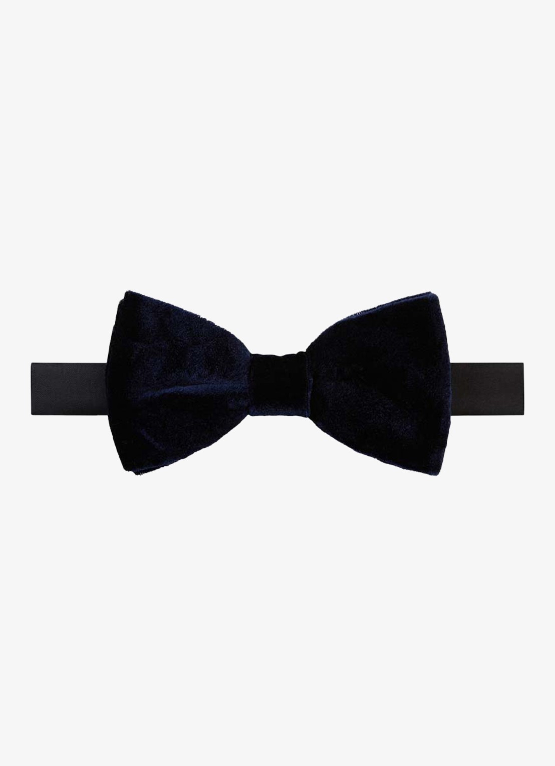Profuomo Strik van velvet - voorkant 2 donkerblauw