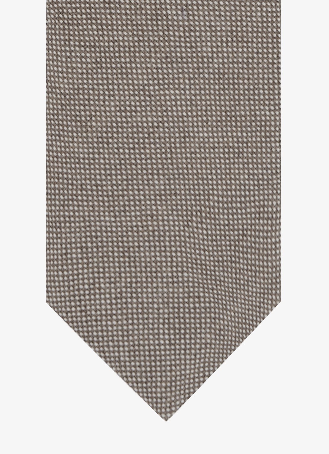 Profuomo Stropdas van wol - detail bruin