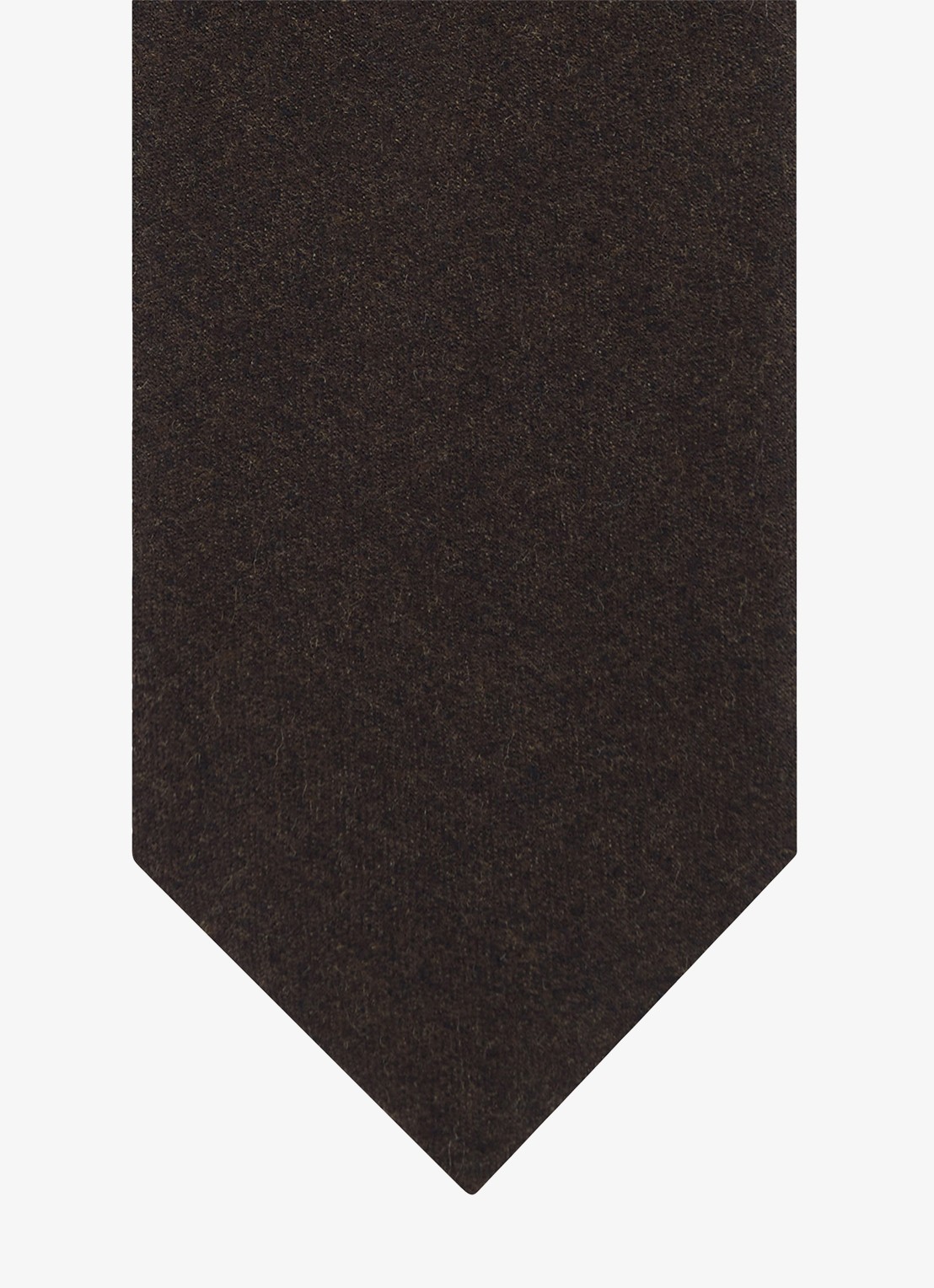 Profuomo Stropdas van wol - detail 2 donkerbruin