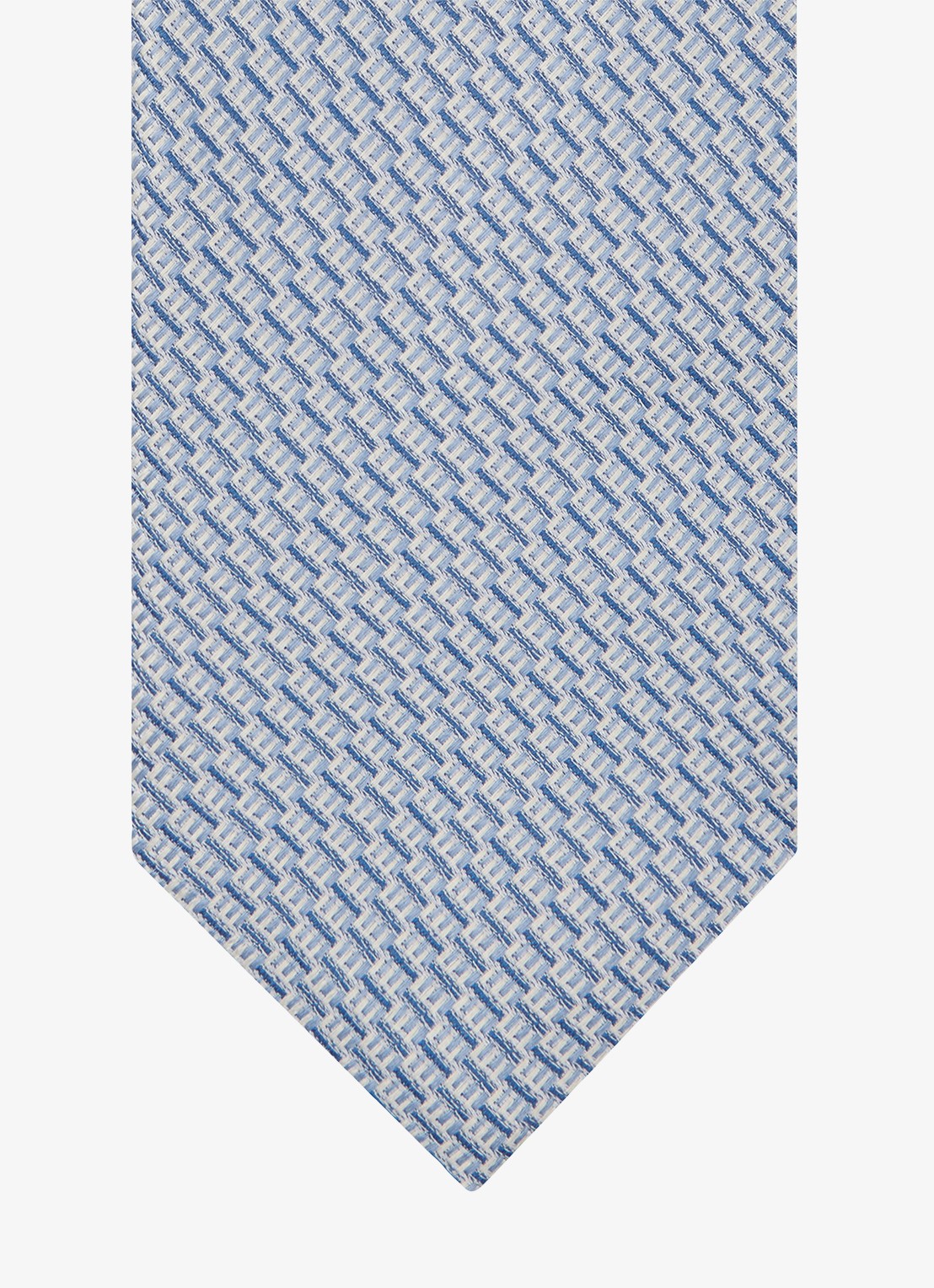 Profuomo Stropdas van zijde - detail 2 lichtblauw