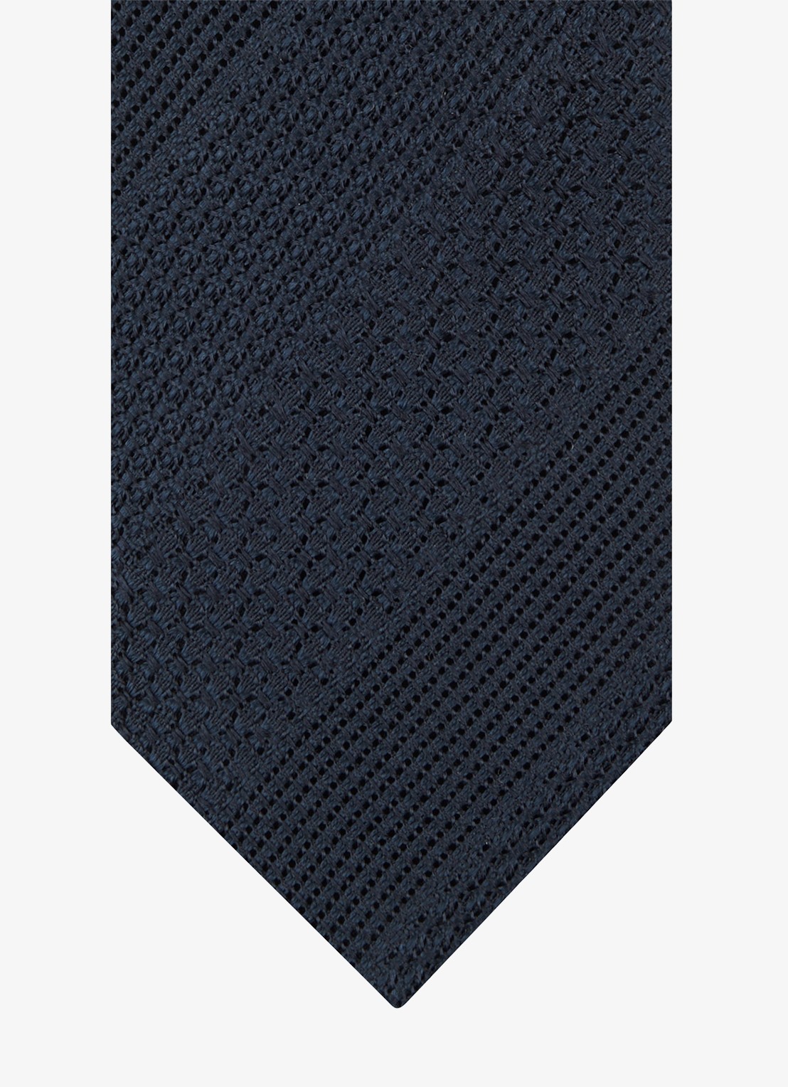 Profuomo Stropdas van zijde - detail 2 donkerblauw