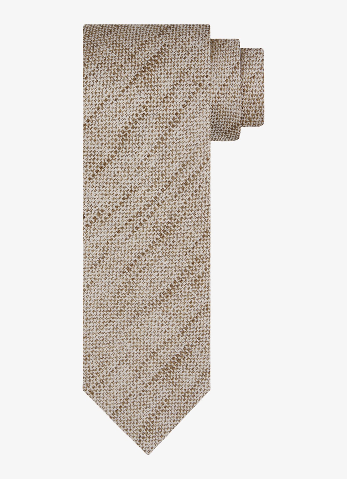 Profuomo Stropdas van zijde - voorkant beige