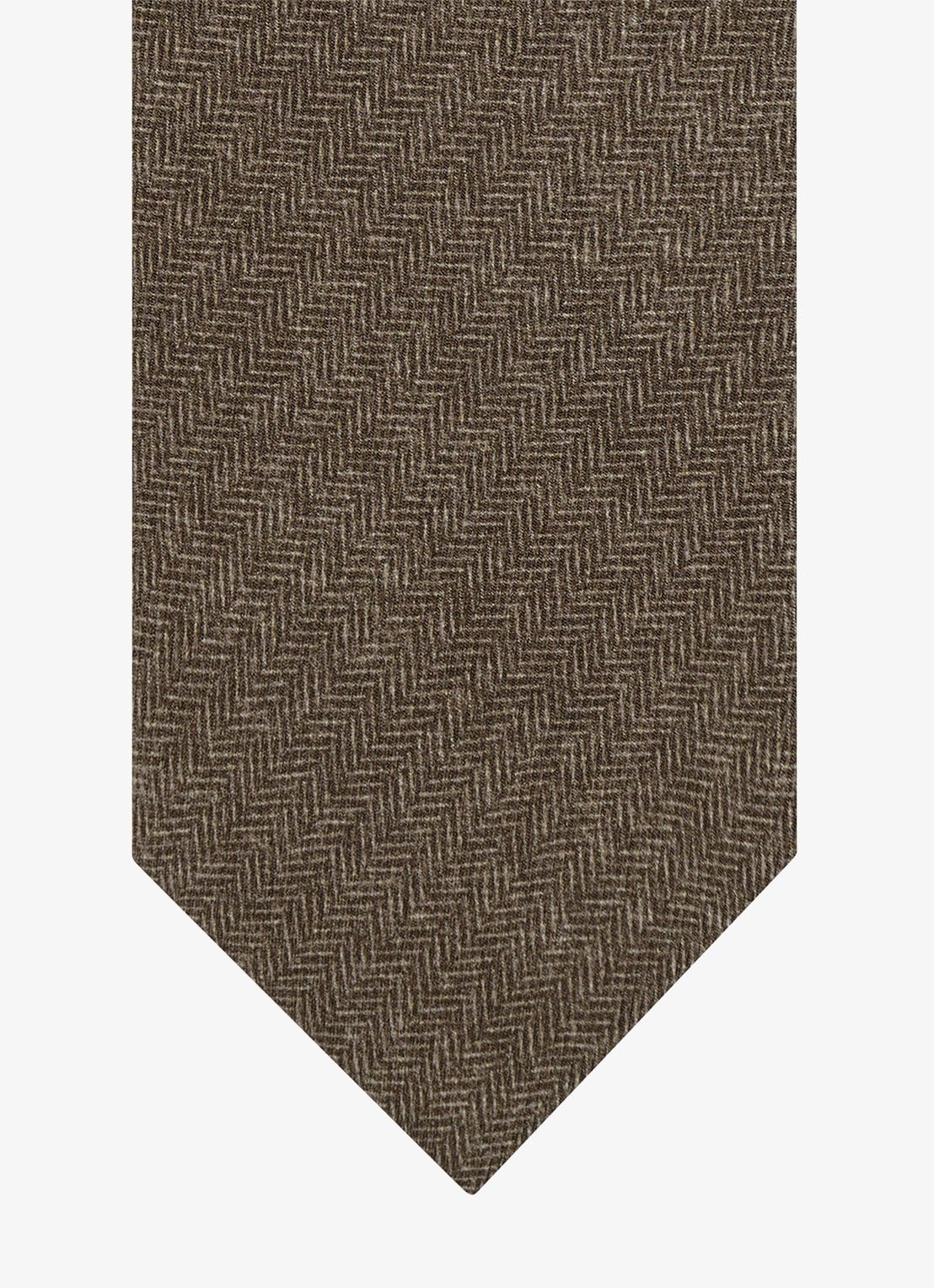 Profuomo Stropdas van zijde - detail 2 bruin