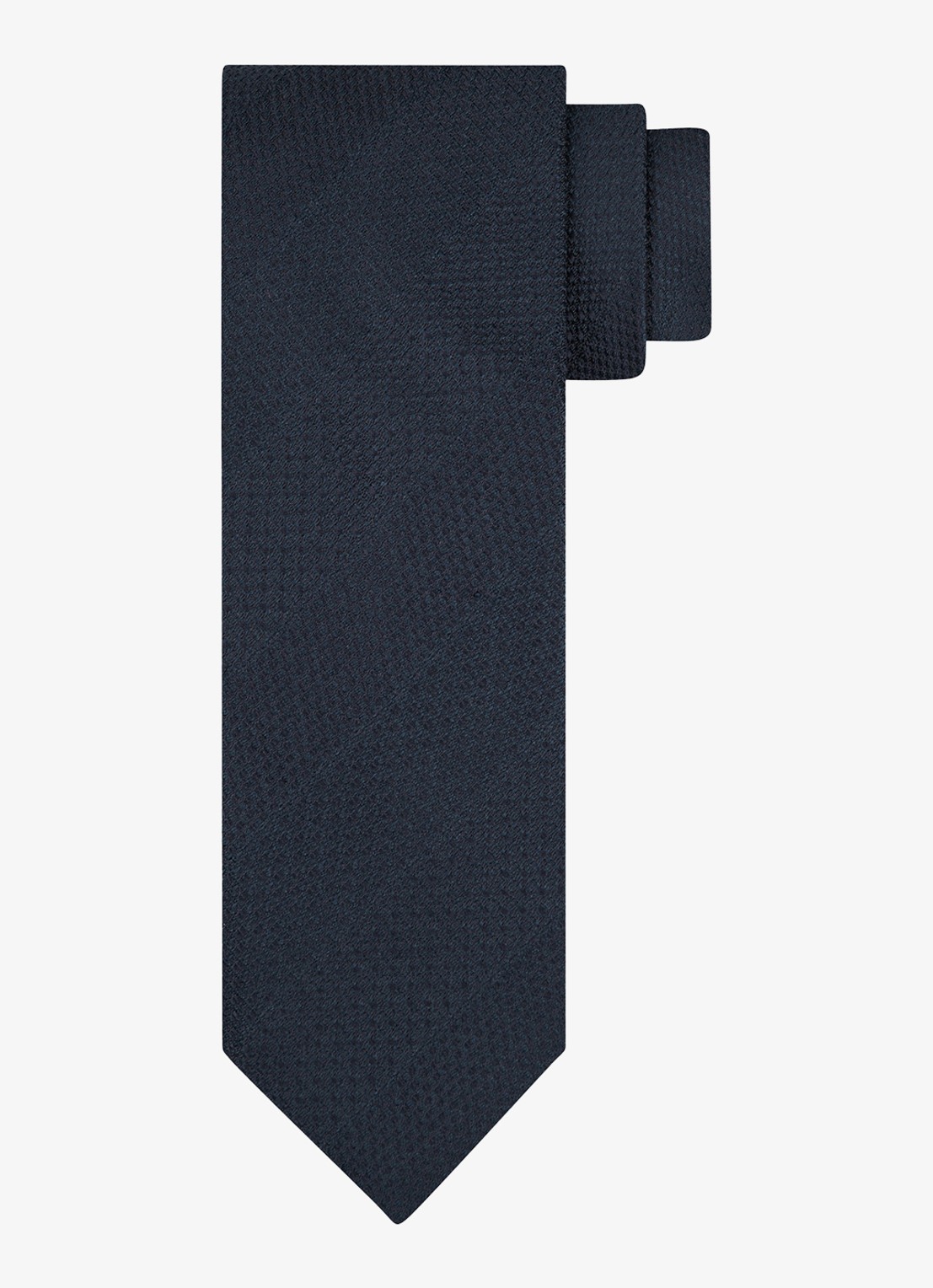 Profuomo Stropdas van zijde - voorkant 2 donkerblauw