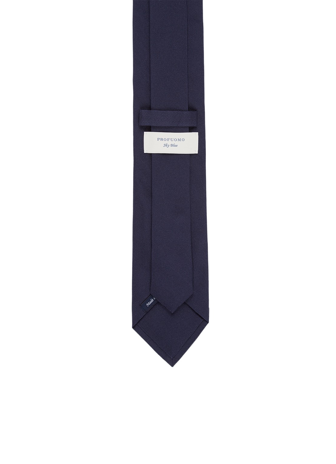 Profuomo Stropdas van zijde - achterkant blauw