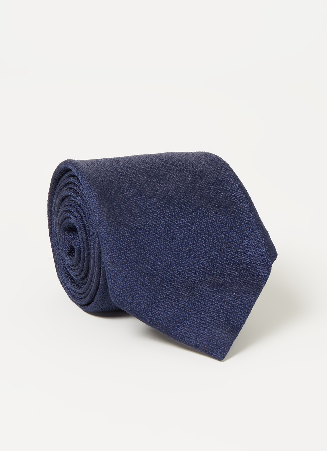 Profuomo Stropdas van zijde  - voorkant 2 blauw