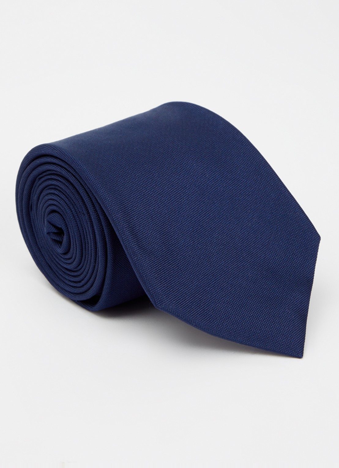 Profuomo Stropdas van zijde - voorkant 2 donkerblauw