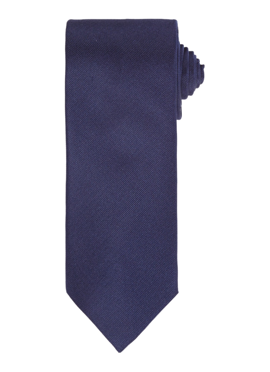Profuomo Stropdas van zijde - voorkant 2 blauw