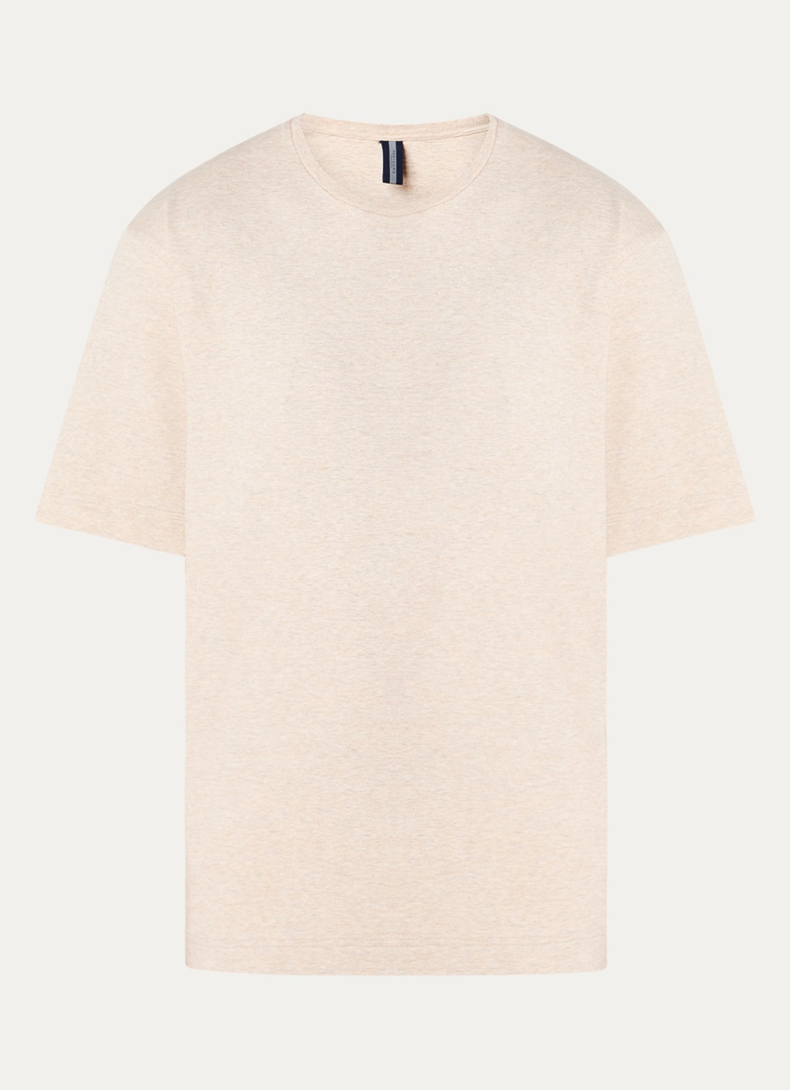 Profuomo T-shirt met ronde hals - voorkant 3 beige