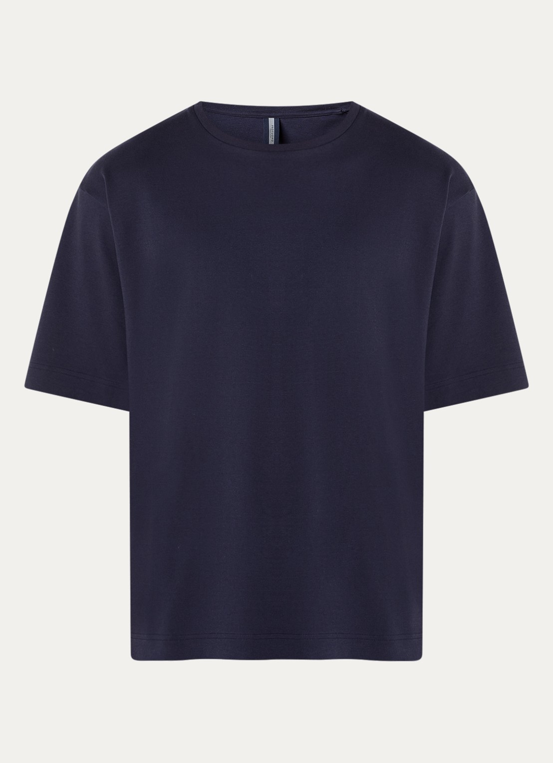 Profuomo T-shirt met ronde hals - voorkant 3 donkerblauw