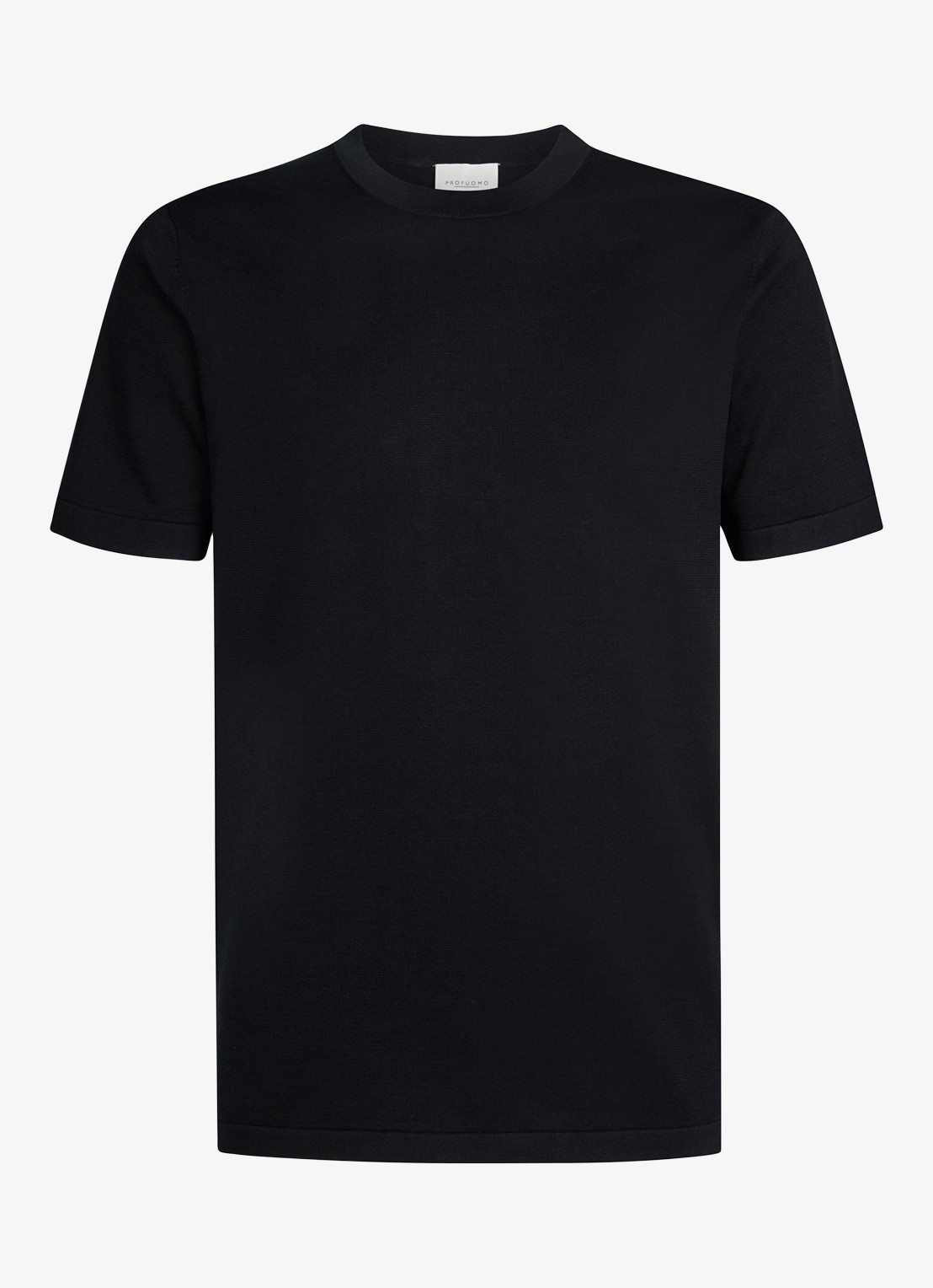 Profuomo T-shirt met ronde hals - voorkant 5 donkerblauw