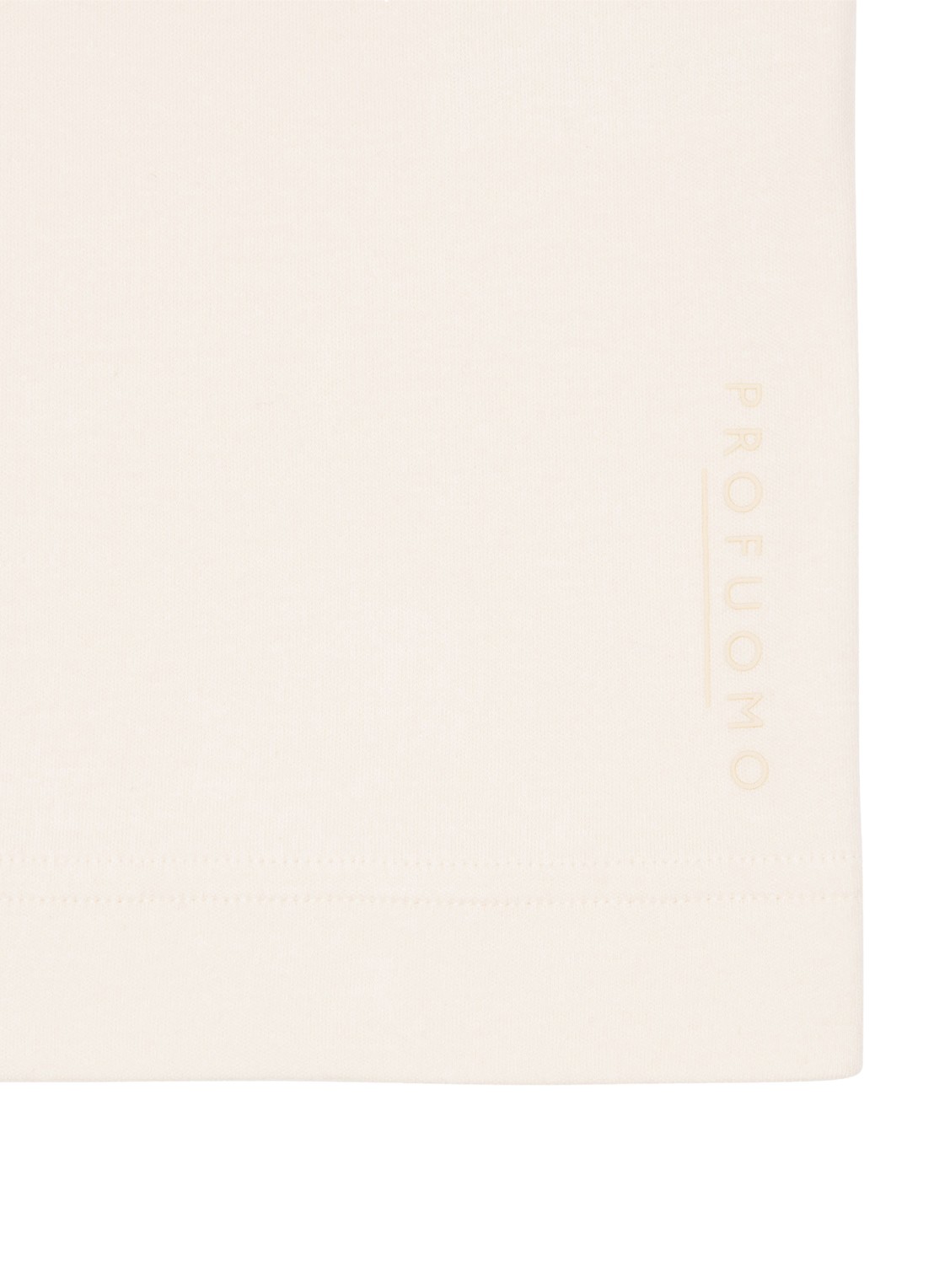 Profuomo T-shirt met stretch - detail 6 creme