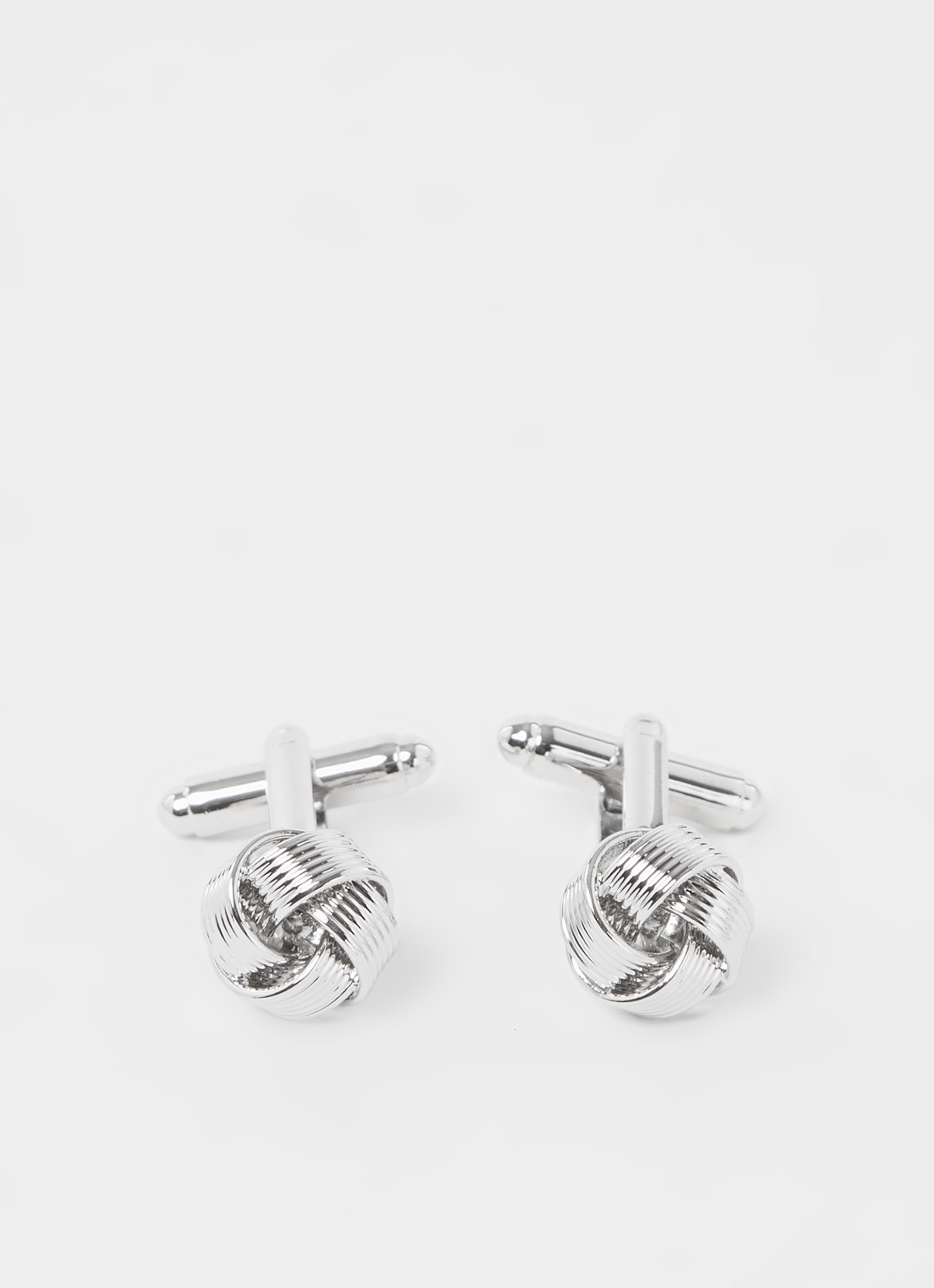 Profuomo Turkish Knot manchetknopen - voorkant 2 zilver