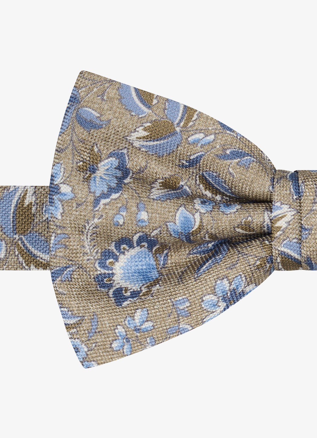Profuomo Vlinderdas van zijde - detail 2 beige
