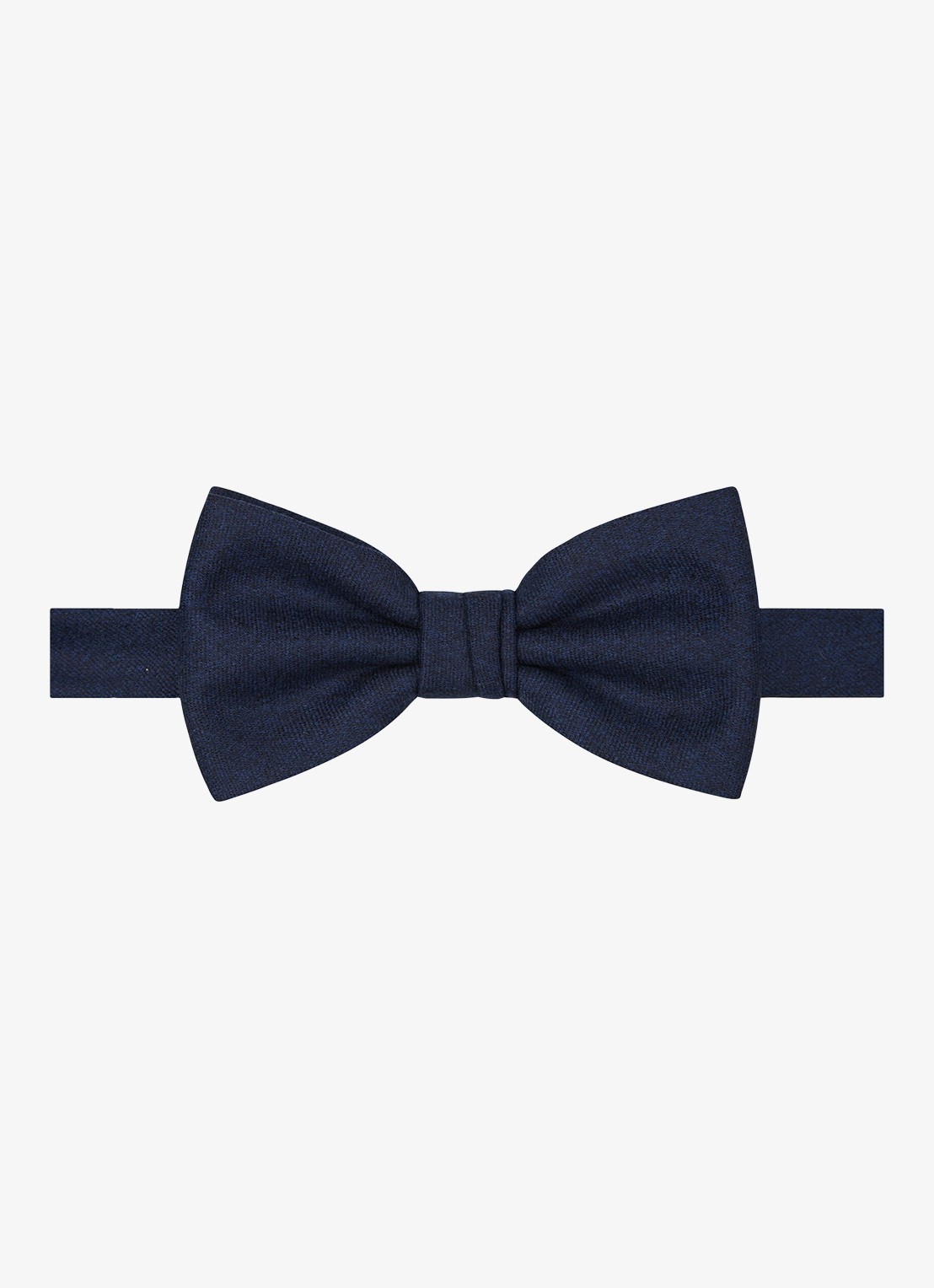 Profuomo Vlinderstrik van wol - voorkant 2 donkerblauw