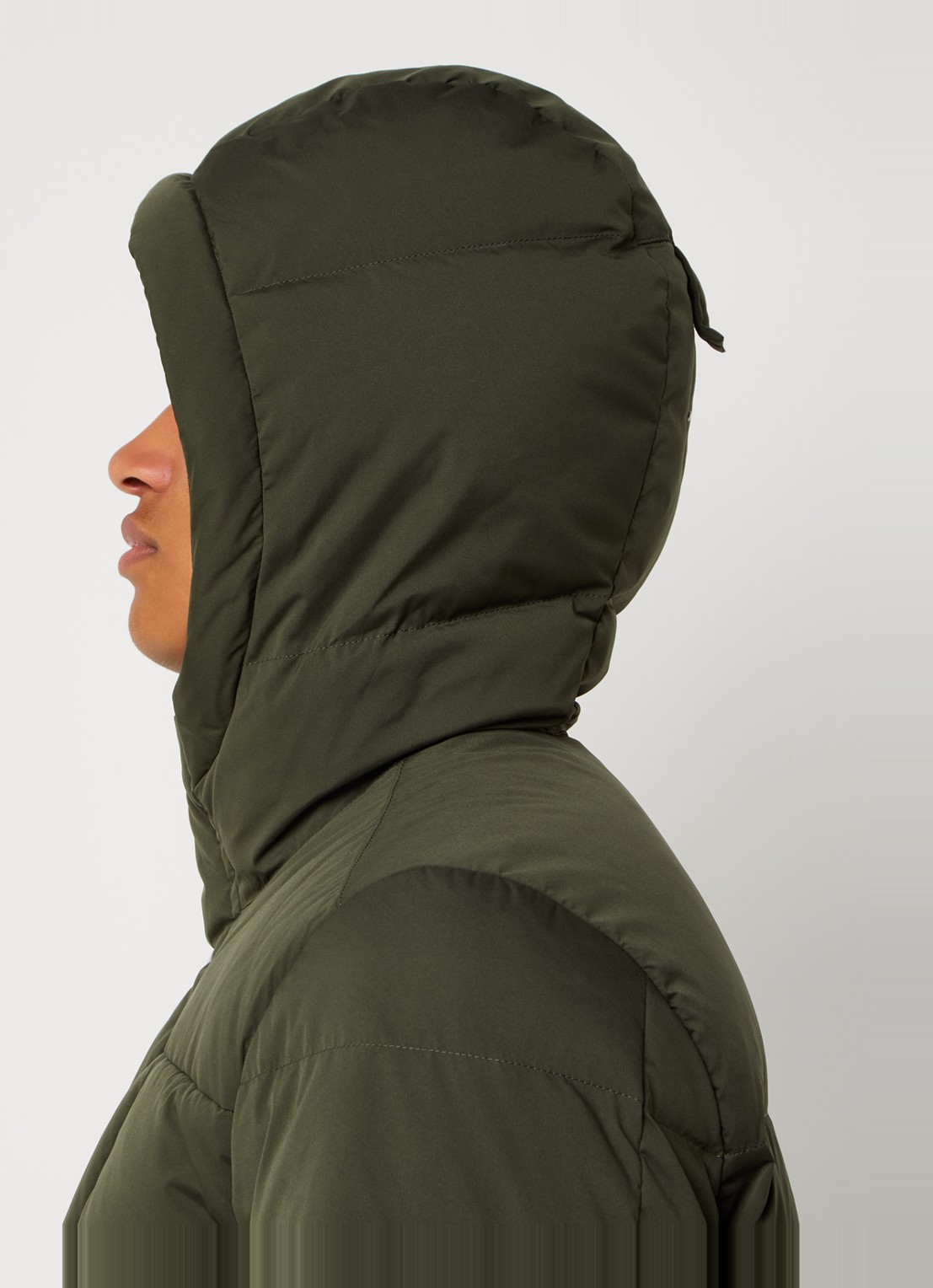 PS Paul Smith Puffer jack met donsvulling en steekzakken - detail 3 legergroen