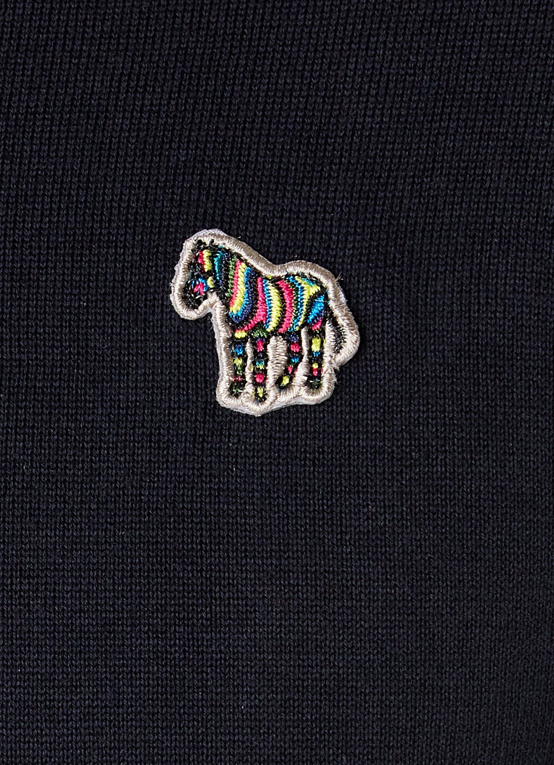 PS Paul Smith Sweater van  katoen met logoborduring - detail 5 blauw