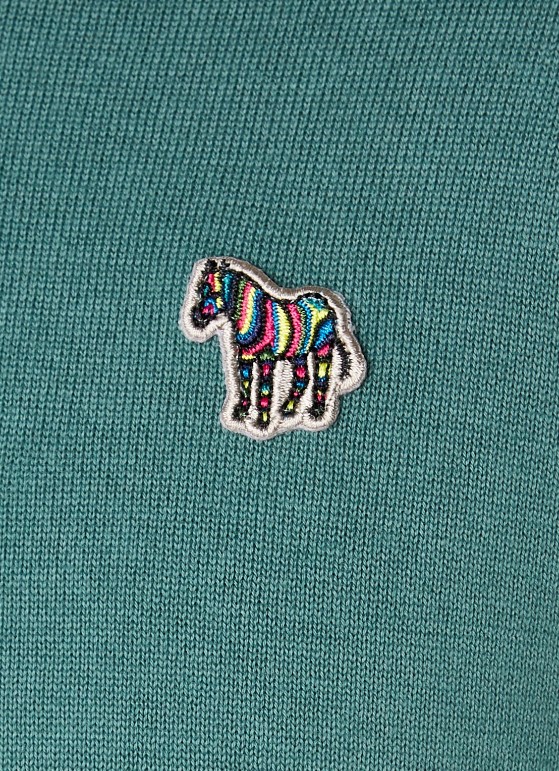 PS Paul Smith Sweater van  katoen met logoborduring - detail 3 groen
