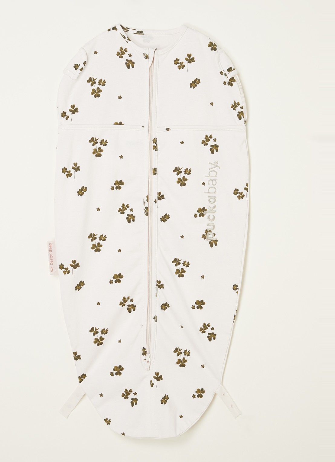 Puckababy Original mini slaapzak met print - voorkant 2 creme
