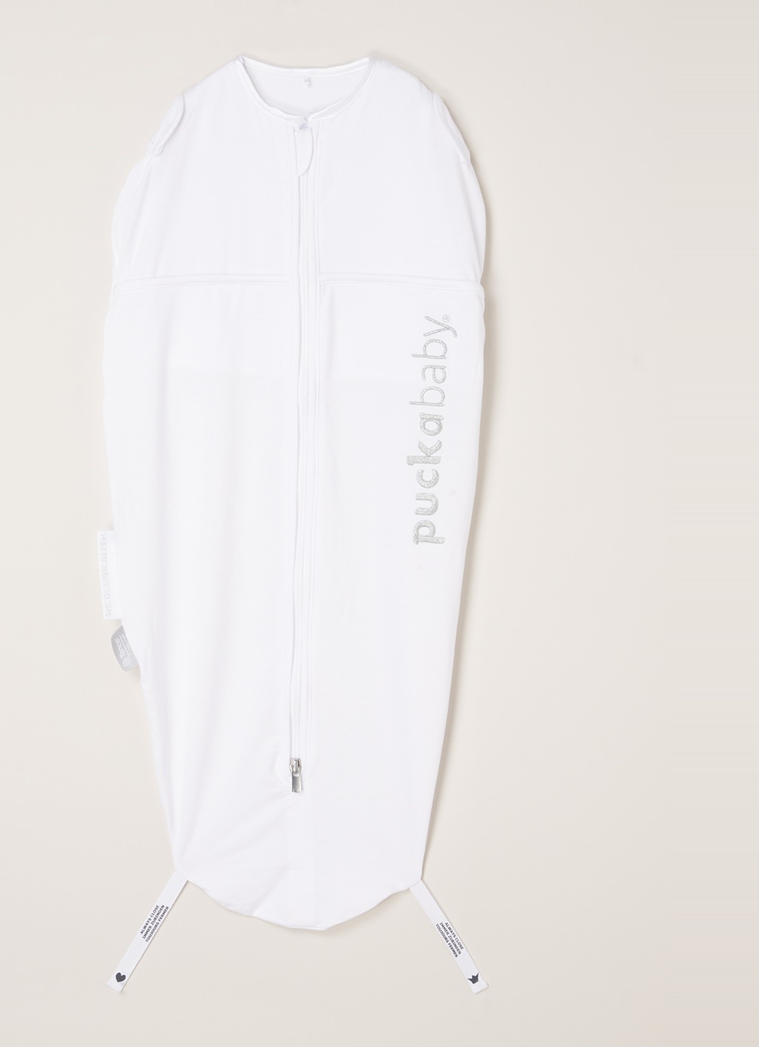 Puckababy Original mini slaapzak met print - voorkant 2 wit