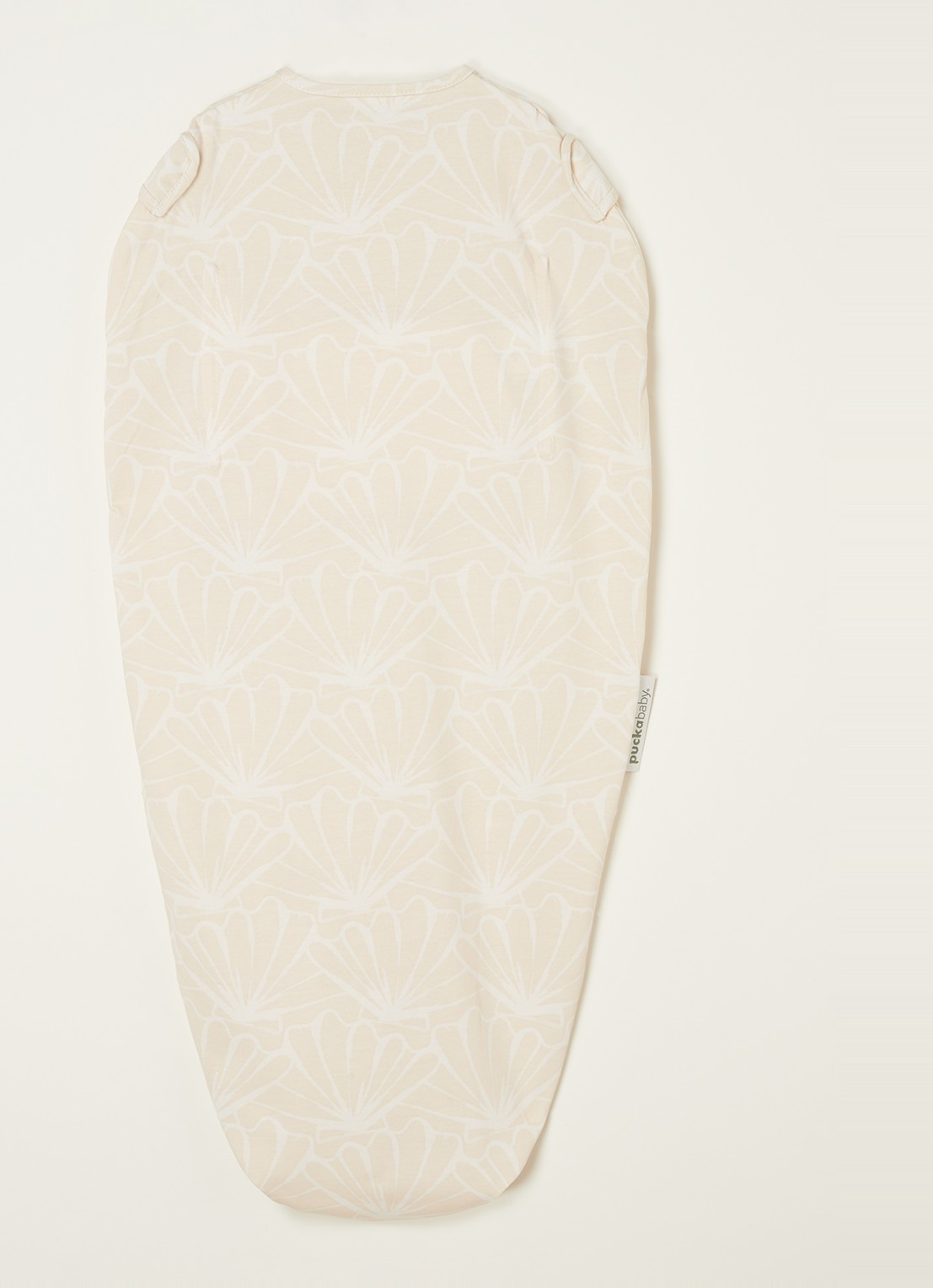 Puckababy Original mini slaapzak met print - achterkant 3 zand