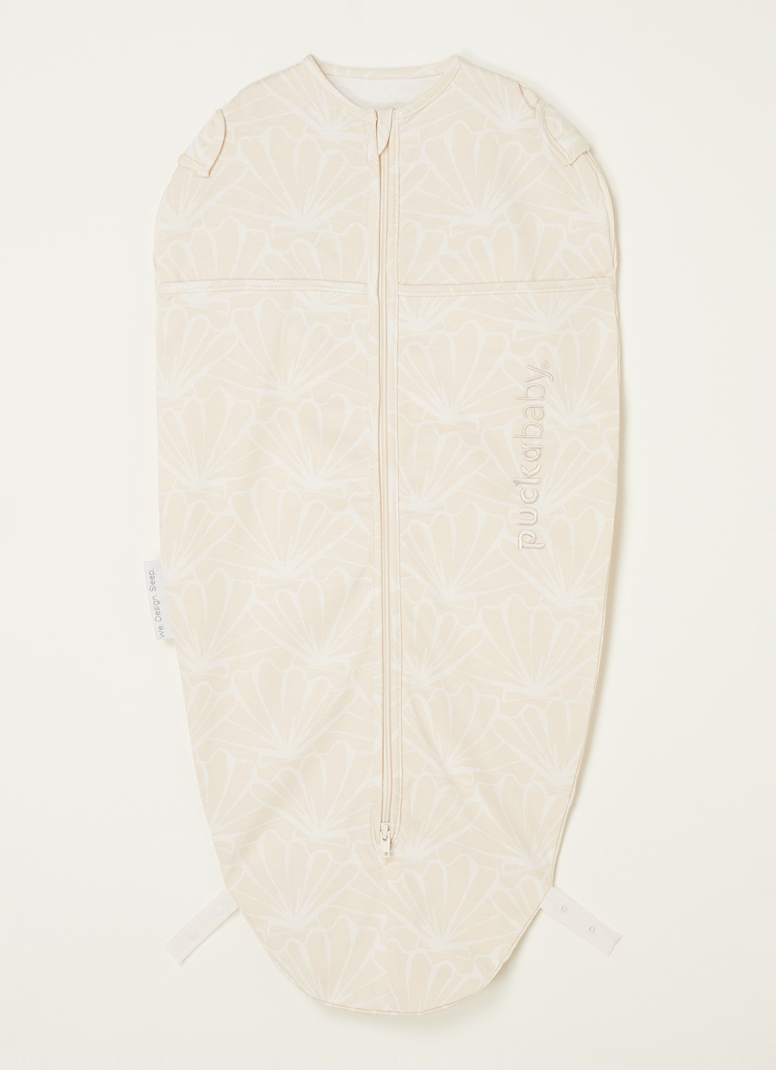 Puckababy Original mini slaapzak met print - voorkant zand