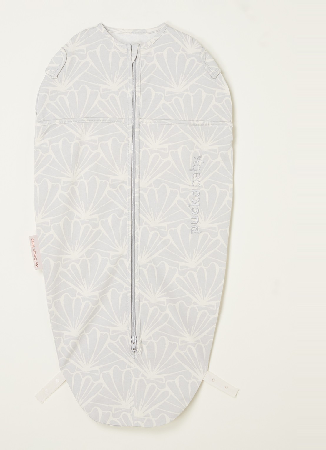 Puckababy Original mini slaapzak met print - voorkant lichtblauw