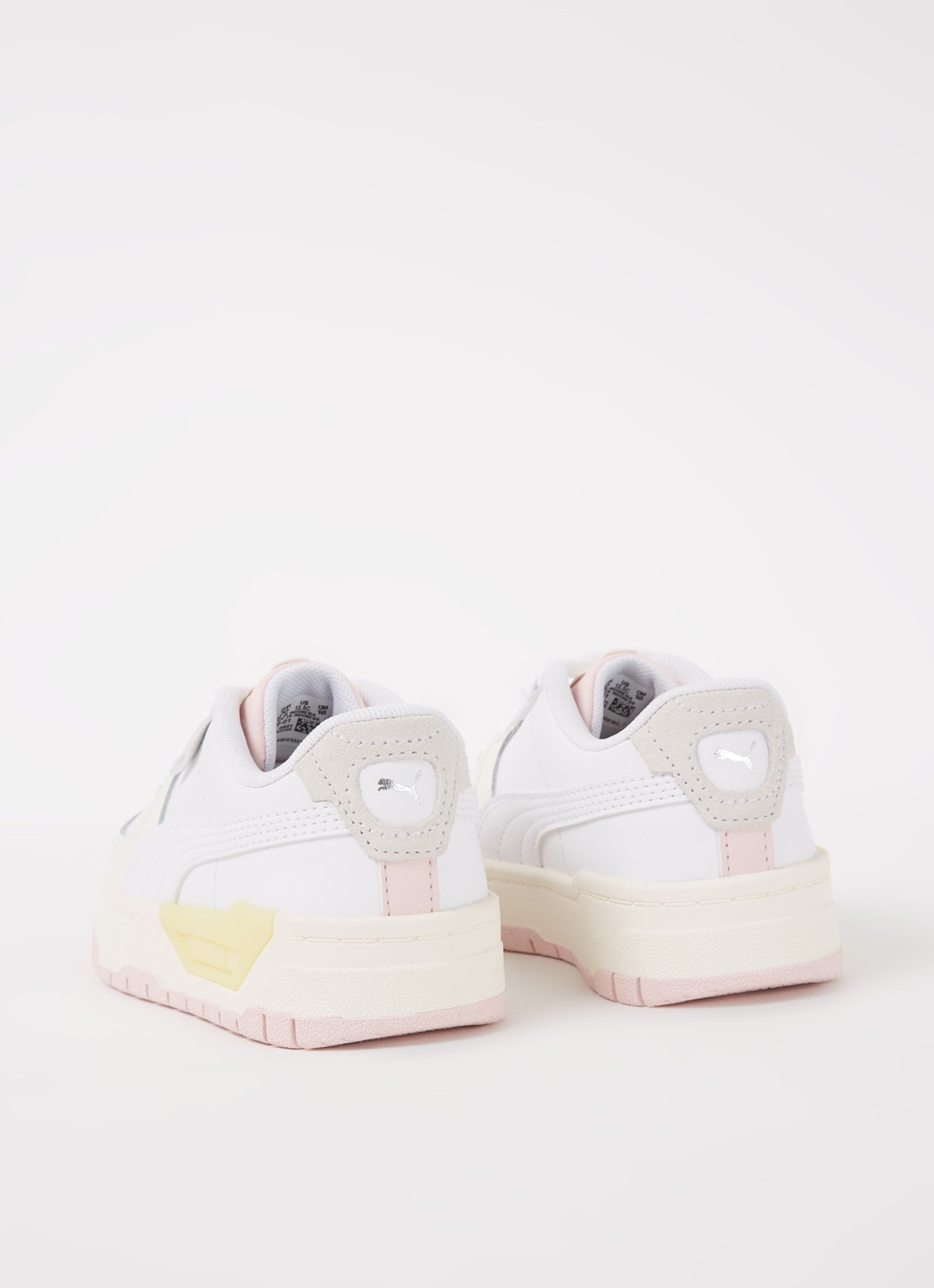 Puma Cali Dream sneaker met leren details - detail wit