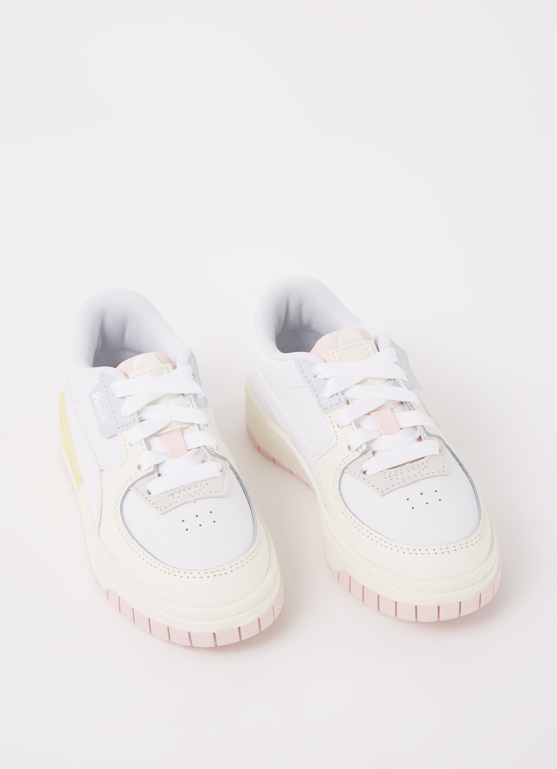 Puma Cali Dream sneaker met leren details - voorkant 4 wit