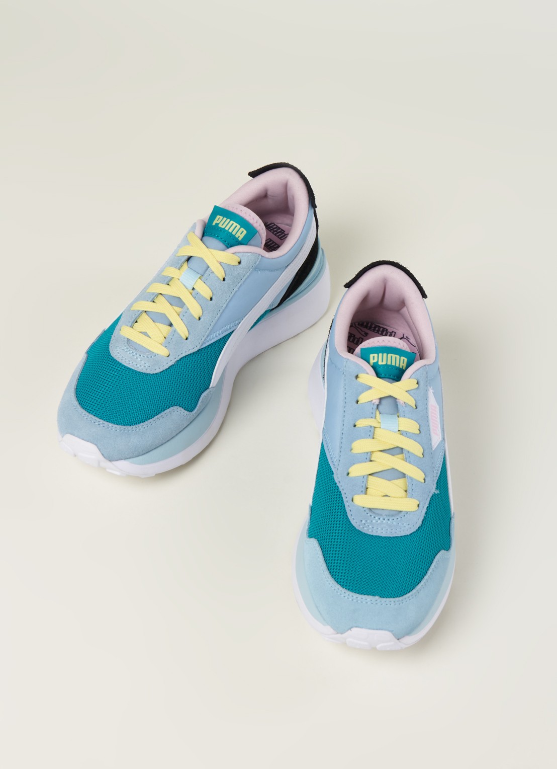 Puma Cruise Rider Silk Road sneaker met suède details - detail blauw