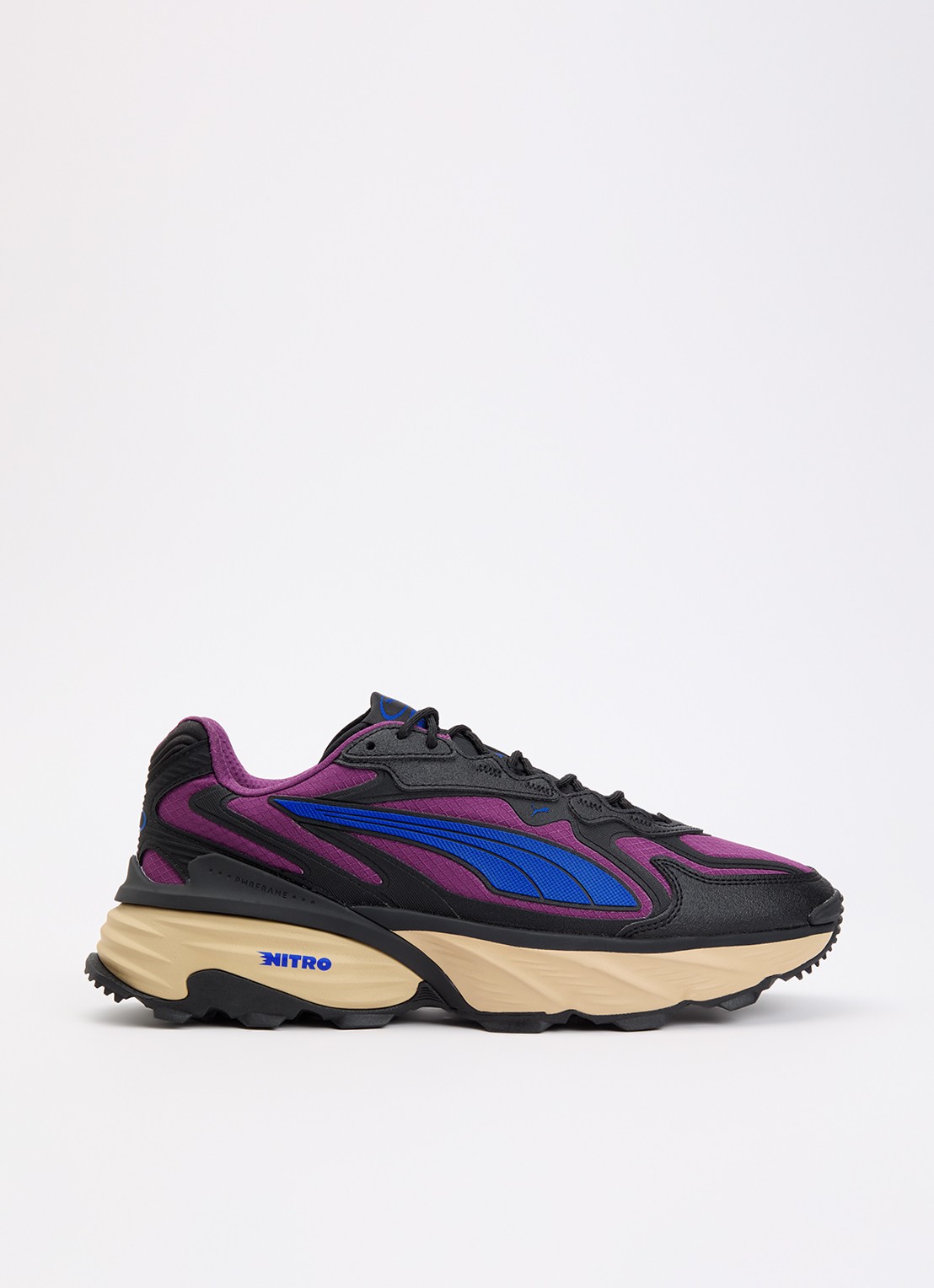 Puma Fade Nitro Ripstop sneaker met mesh details - voorkant paars