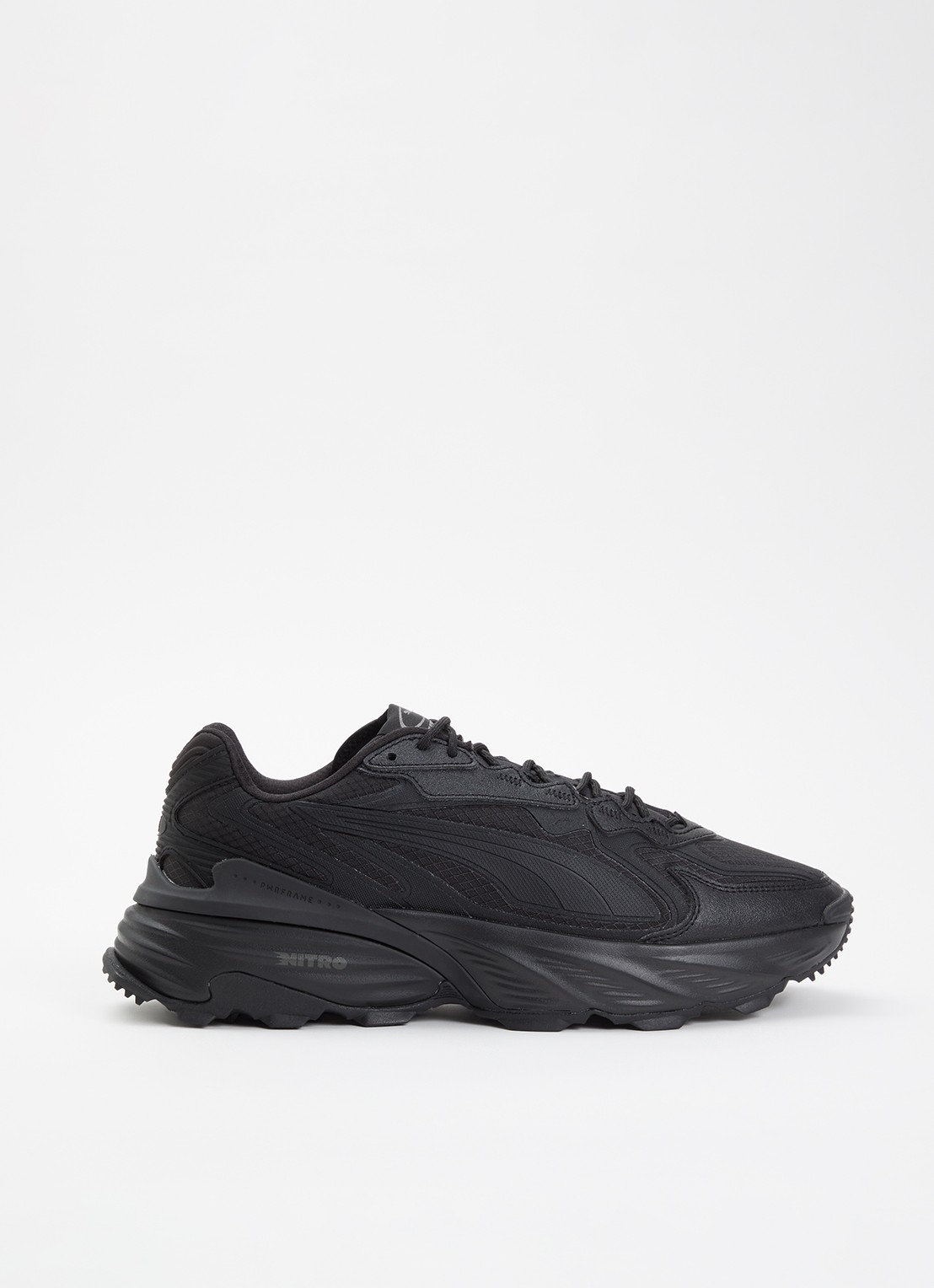 Puma Fade Nitro sneaker met mesh details - voorkant 5 zwart